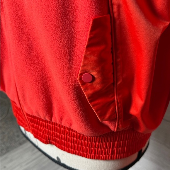 Athleta Coral Satin Track Jacket Size Small - Picture 2 of 6